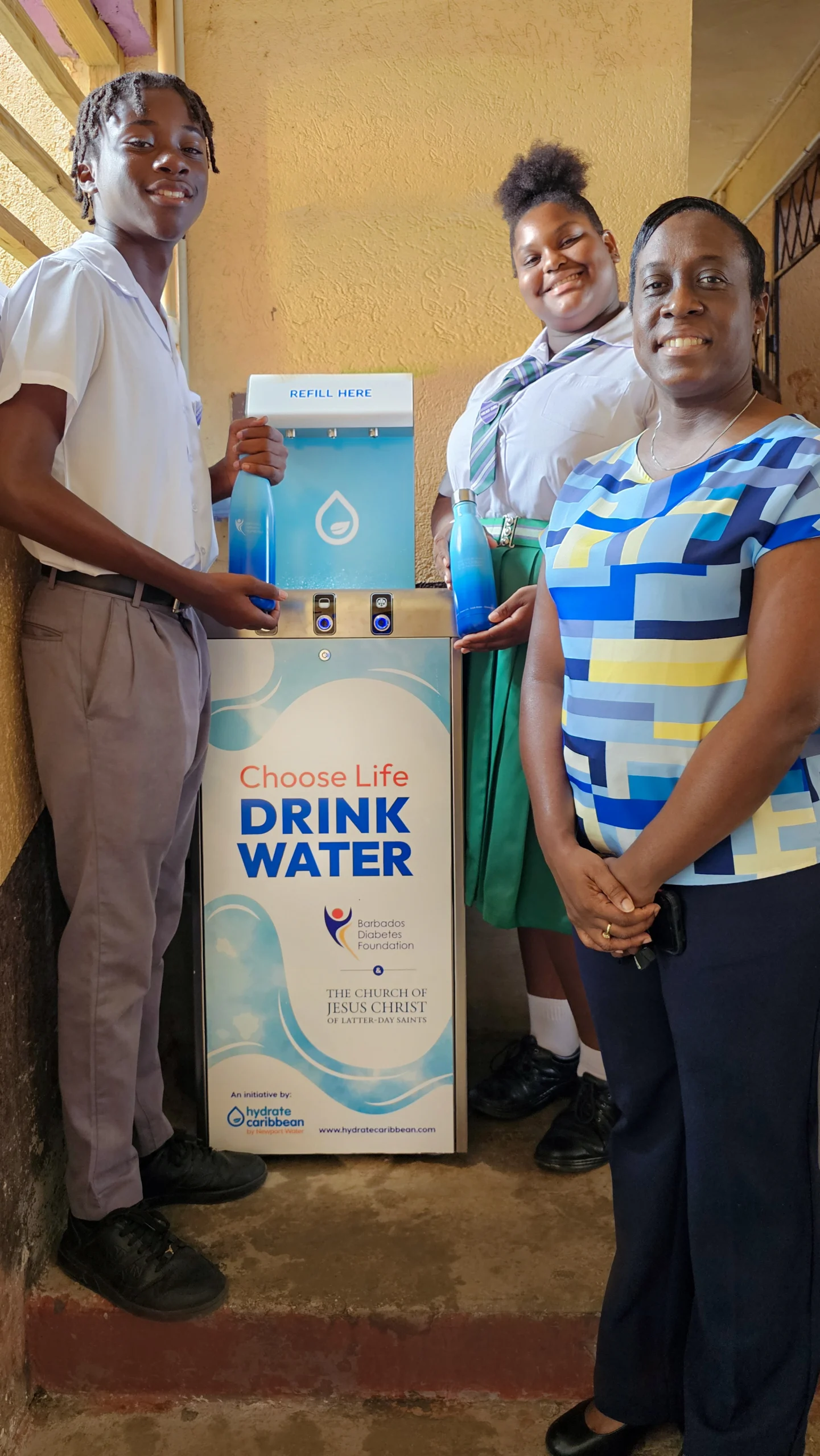 Hydrate Caribbean - St George Secondary School - Head Boy - Head Girl - D. Principal - LDS Church - Diabetes Foundation - Barbados