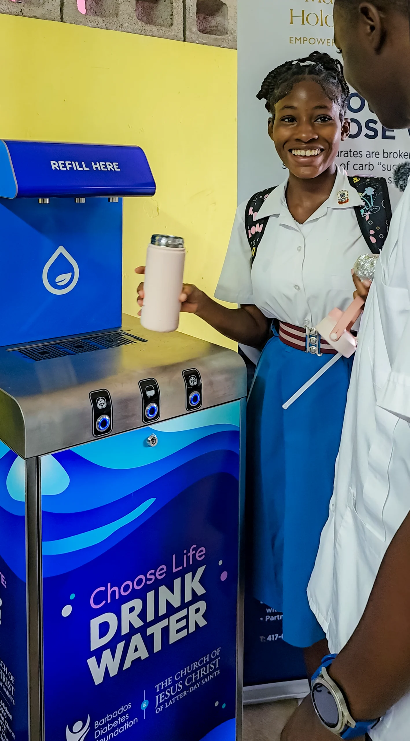 Hydrate Caribbean - Deighton Griffith School - Students - LDS Church - Diabetes Foundation - Barbados