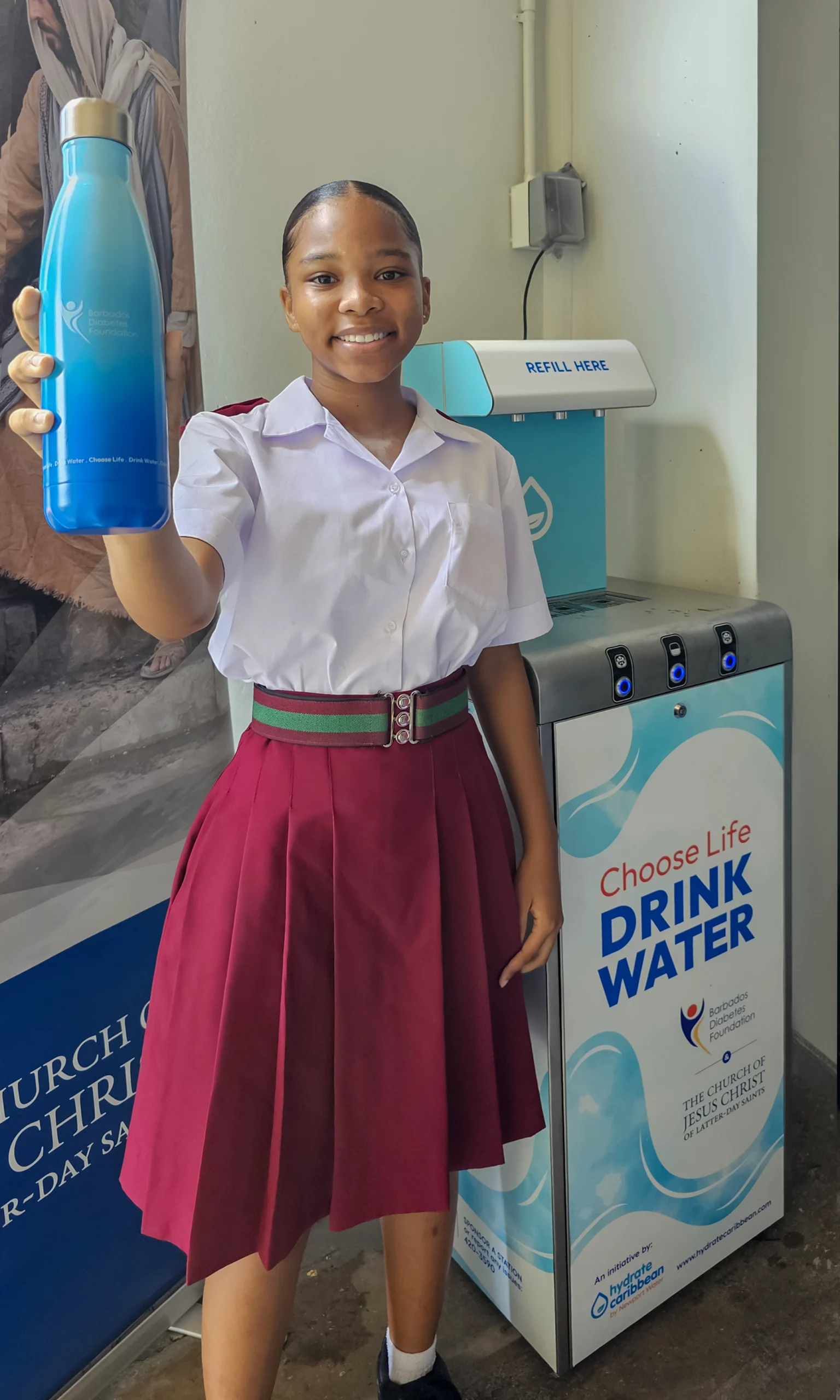 Hydrate Caribbean - Graydon Sealy - Senior Student - LDS Church - Diabetes Foundation - Barbados
